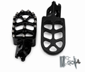 Black CNC foot pegs